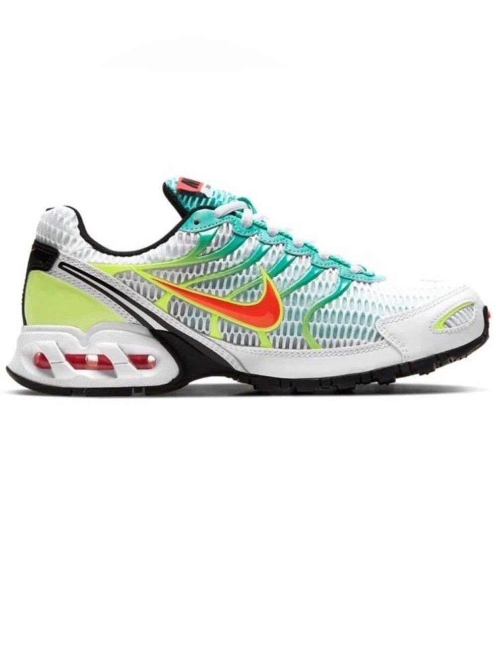 Nike Air Max Torch 4 White Volt Laser Crimson Running Sneakers Women’s Size 6.5